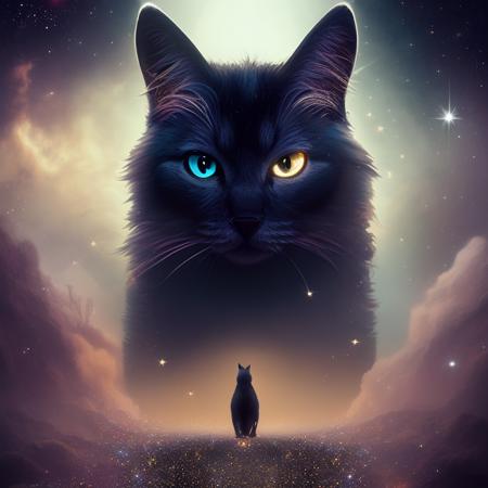 00010-3614586319-Oldjourney A mystical spirit cat, an otherworldly mist surrounding it, a vortex of sparkling black and silver sand surrounding i.png